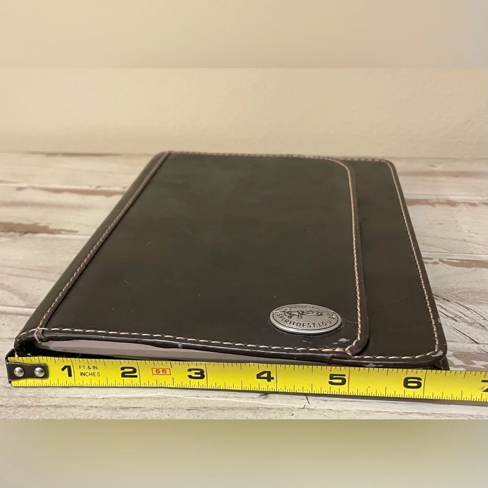 Spirit of St. Louis Bi-Fold Writing Note Pad Folio Leather Portfolio